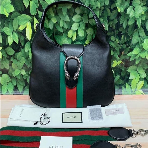 Gucci Handbags - Gucci Dionysus Small Web-Stripe 2 Way Hobo